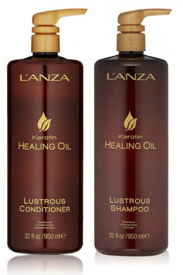 L'anza Keratin Healing Oil Lustrous Conditioner - Кондиционер для блеска волос - 1