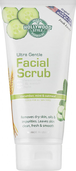 Hollywood Style Ultra Gentle Facial Scrub - Нежный скраб для лица с экстрактом огурца