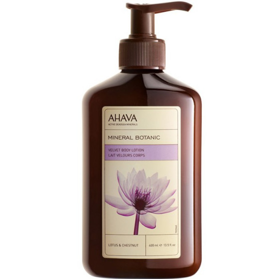 Ahava Mineral Botanic Velvet Body Lotion Lotus & Chestnut - Нежное молочко для тела Лотос и Сладкий каштан