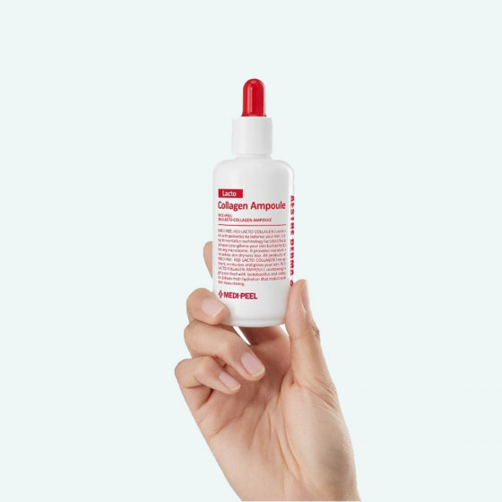 Medi Peel Red Lacto Collagen Ampoule - Коллагеновая сыворотка для лица с лактобактериями и аминокислотами - 1