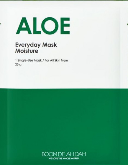 Boom De Ah Dah Everyday Mask Moisture Aloe - Увлажняющая маска для лица с алоэ