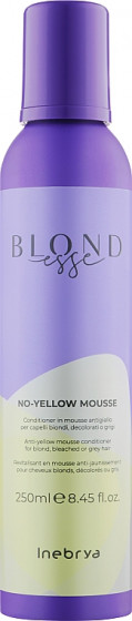 Inebrya Blondesse No-Yellow Mousse Conditioner - Мусс-кондиционер для осветленных или седых волос