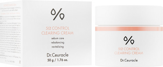 Dr.Ceuracle 5α Control Clearing Cream - Себорегулирующий крем "5-альфа контроль"