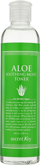 Secret Key Aloe Soothing Moist Toner - Тонер для лица с алоэ вера