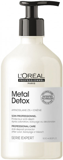 L'Oreal Professionnel Serie Expert Metal Detox Care - Крем-гель для предотвращения металлических накоплений в волосах после окрашивания и осветления