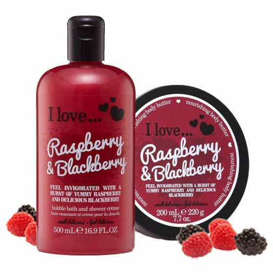 I Love Raspberry & Blackberry Body Butter - Масло для тела "Малина и Ежевика" - 3