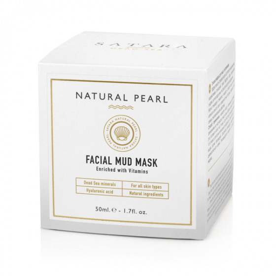 Satara Natural Pearl Facial Pure Mud Mask - Грязевая маска для лица с витаминами - 1