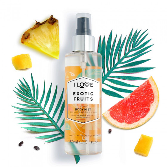 I Love Exotic Fruits Body Mist - Освежающий спрей для тела "Экзотические фрукты" - 1