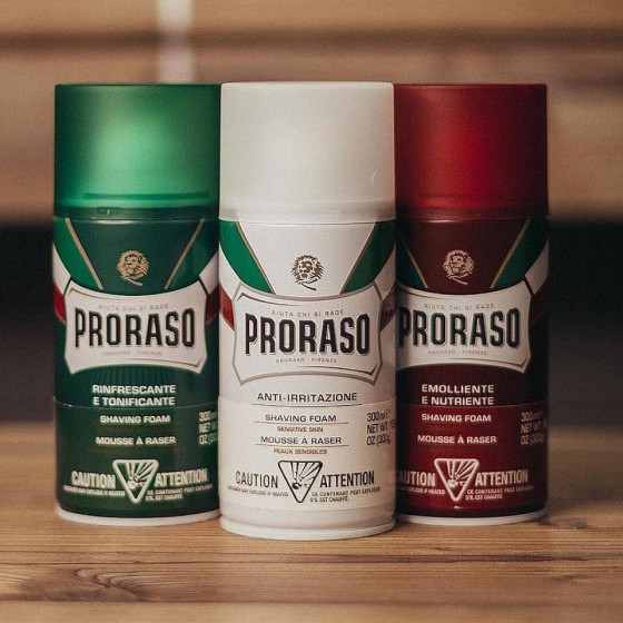 Proraso White Line Anti-Irritation Shaving Foam - Пена для бритья для чувствительной кожи - 2