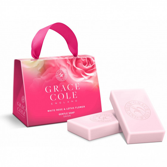 Grace Cole Gentle Soap White Rose&Lotus Flower - Подарочный набор "Роза и цветы лилии"