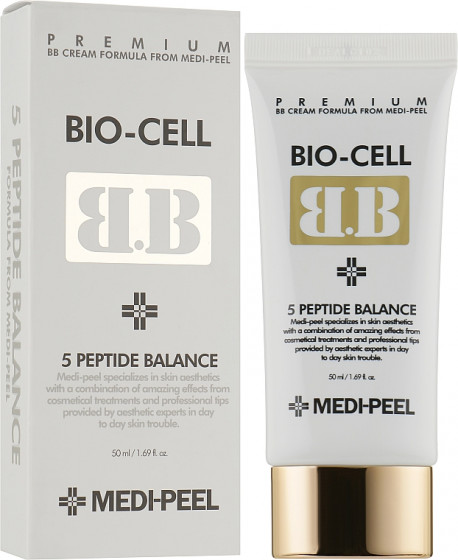 Medi Peel Bio-Cell BB-Cream - Восстанавливающий ВВ-крем с пептидами - 1