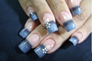  Новый тренд 2013: джинсовый маникюр