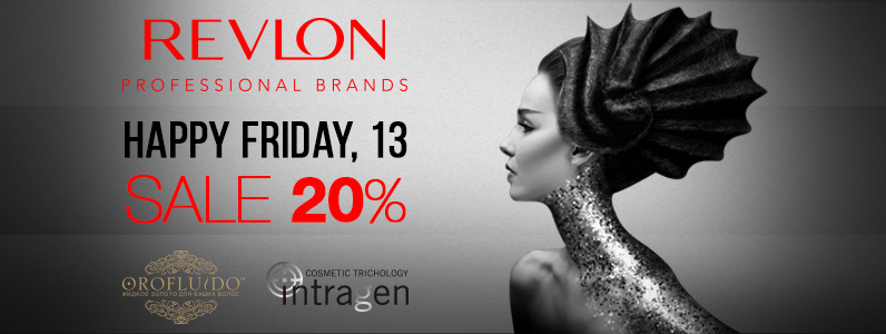 Счастливая пятница, 13е! Скидка 20% на Revlon Professional и Orofluido
