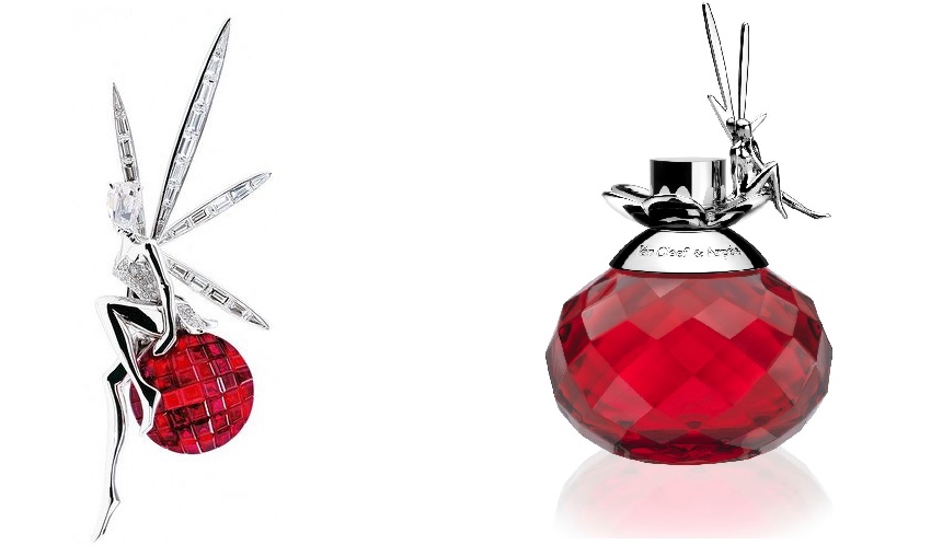 Van cleef rose rouge